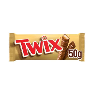 Twix Caramel Biscuit Chocolate Bar 50g