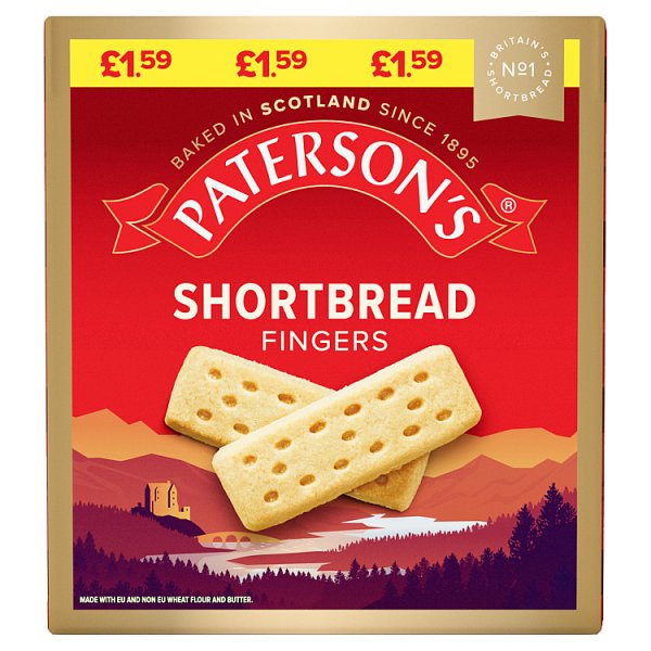 Paterson's Shortbread Fingers 300g — Pack of 14