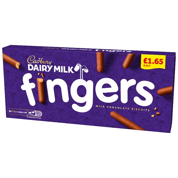 Cadbury Dairy Milk Fingers 114g — Pack of 12