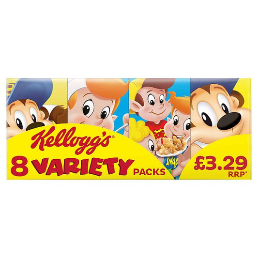 Kellogg's Variety Pack Breakfast Cereal 8 pack (196g)