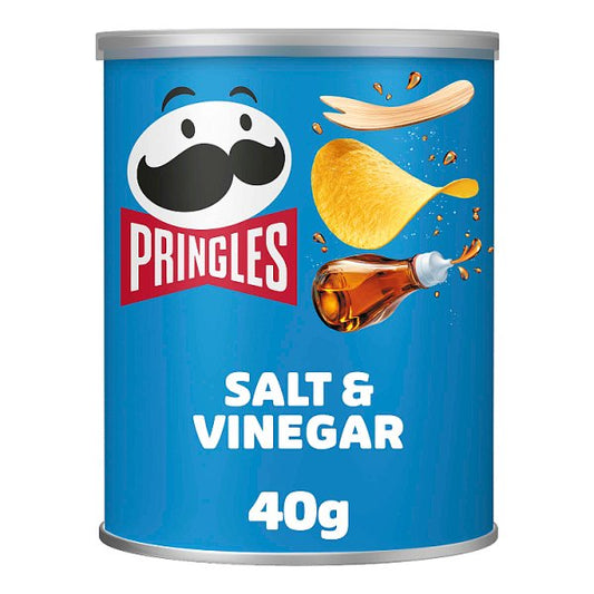 Pringles Salt & Vinegar Snacking Crisps 40g
