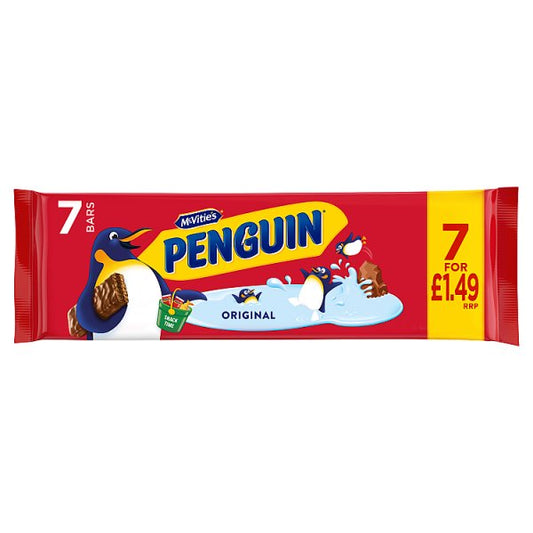 McVitie's Penguin Original 7-Bar Multipack — Pack of 12