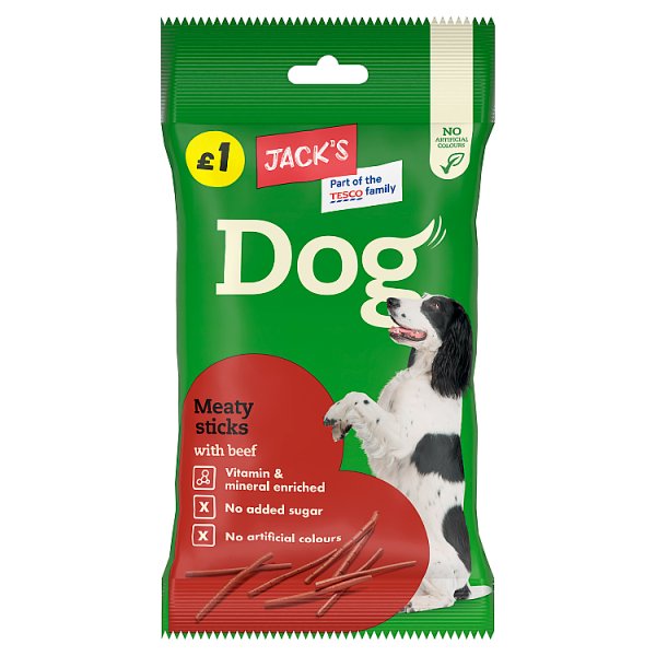 Jack's Dog Meaty Sticks with Beef 100g