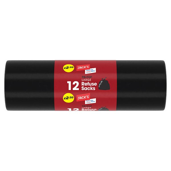 Jack's 12 Tie-Top Large Refuse Sacks