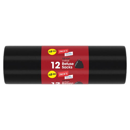 Jack's 12 Tie-Top Large Refuse Sacks