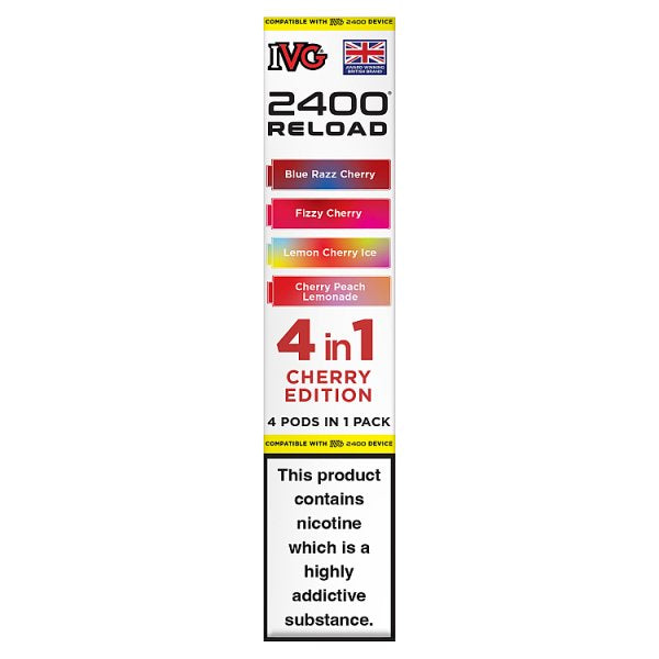 IVG 2400 Reload 4 in 1 Cherry Edition Pods