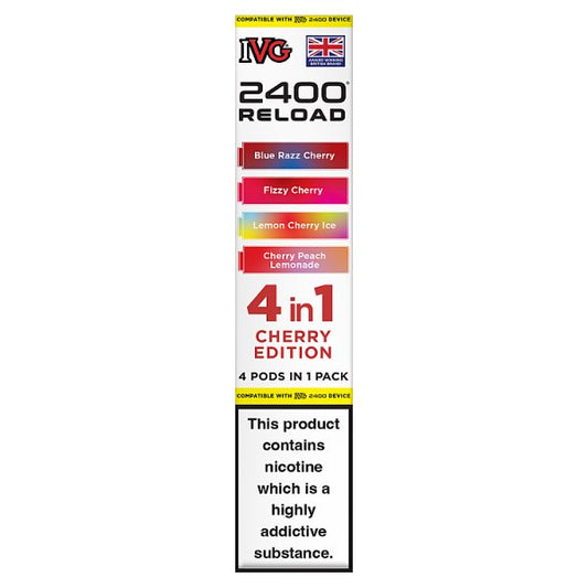 IVG 2400 Reload 4 in 1 Cherry Edition Pods