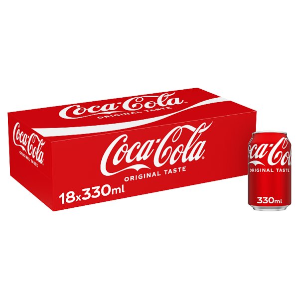 Coca-Cola Original Taste 18 x 330ml Cans