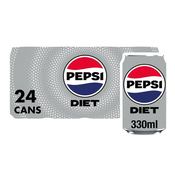 Diet Pepsi Cola Cans 24 x 330ml Cans