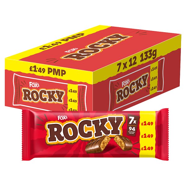 Fox's Rocky Chocolate Biscuit Bars 133g — Pack of 12