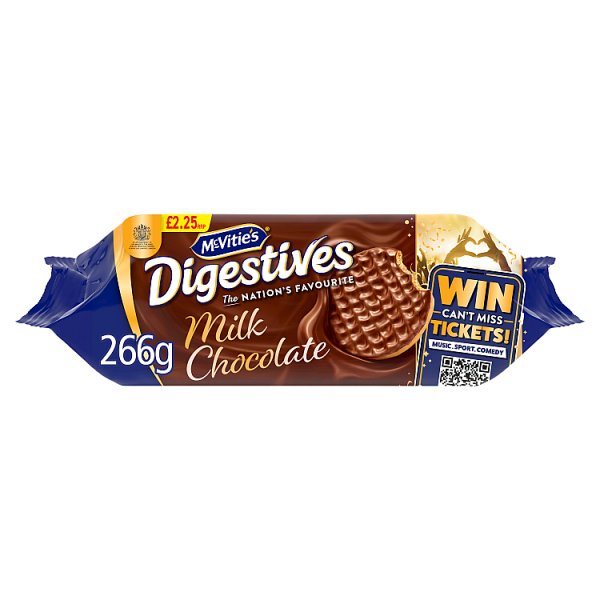 McVitie's Milk Chocolate Digestives 266g — Pack of 15