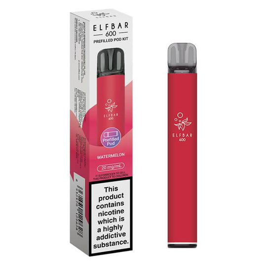 ELFBAR 600 Prefilled Pod Kit - 20mg - Watermelon