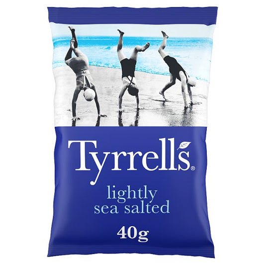 Tyrrells Lightly Sea Salted Crisps 40g