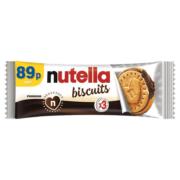 Nutella Crunchy Biscuits filled with Nutella 3 pieces