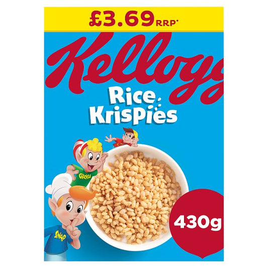 Kellogg's Rice Krispies Breakfast Cereal 430g